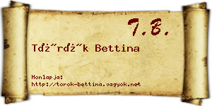 Török Bettina névjegykártya