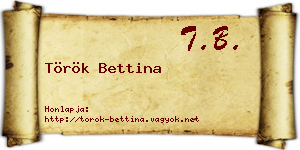 Török Bettina névjegykártya