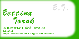 bettina torok business card