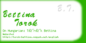 bettina torok business card